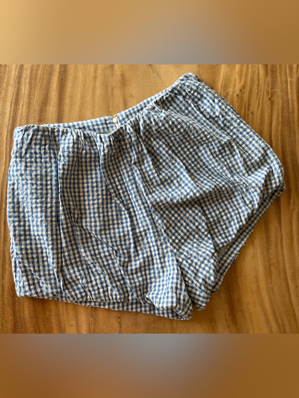Posse (XS) Blue and White Gingham  Shorts - Picture 4 of 7